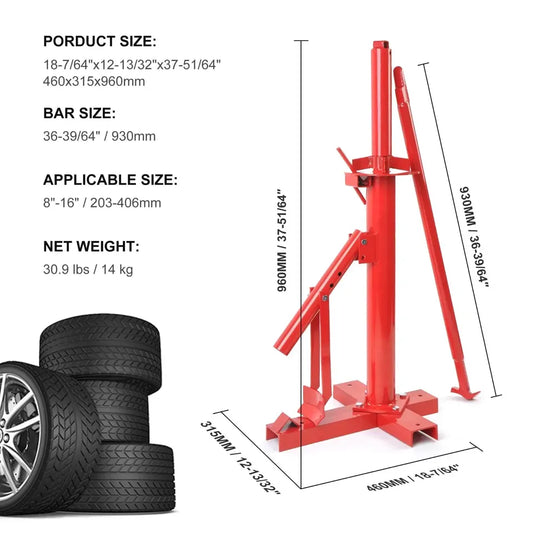 WT01Z0899R Portable Hand Bead Breaker Mounting Tool for Light Truck 8" to 16" Tires Changer