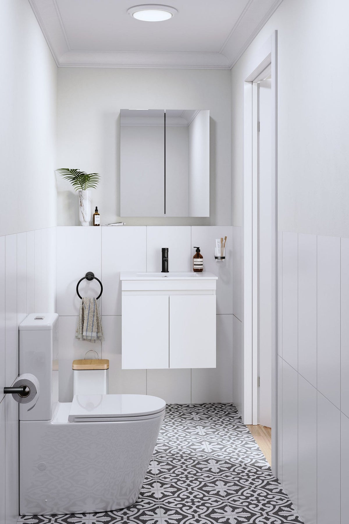 ST-BD-MR60-WD Arbour and Nook Sofie 600mm Light Wood Mirrored Shaving Cabinet