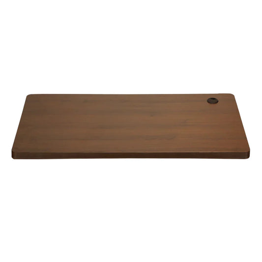 DB-15-WN Oikiture Standing Desk Top with Drilled Hole Walnut 150x75cm