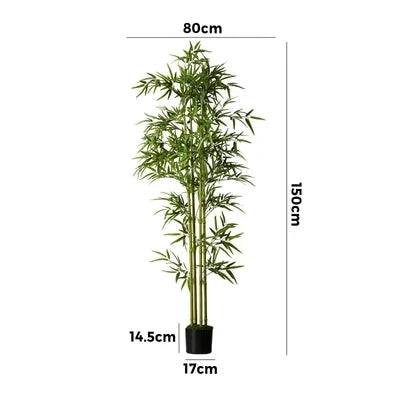 FP-A7-BM-150 Livsip 150cm Artificial Bamboo Tree Realistic Potted Faux Plant Home Decor
