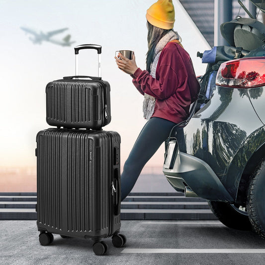 Mazam 2PCS Luggage Suitcase Trolley Set Travel Carry On TSA Lock Hard Case
