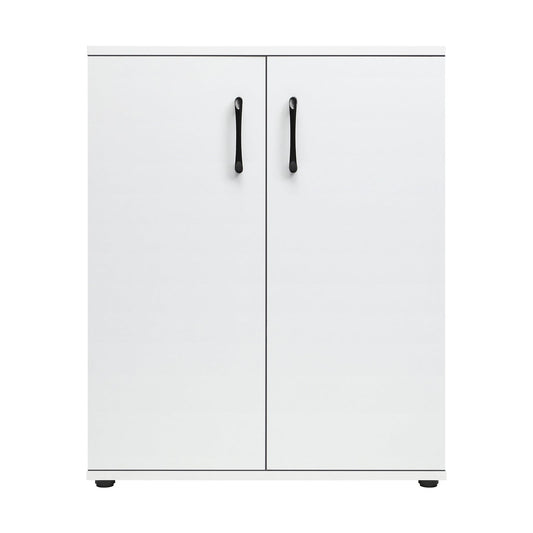Oikiture Storage Cabinet Bathroom Cabinet Freestanding Cupboard Organiser White