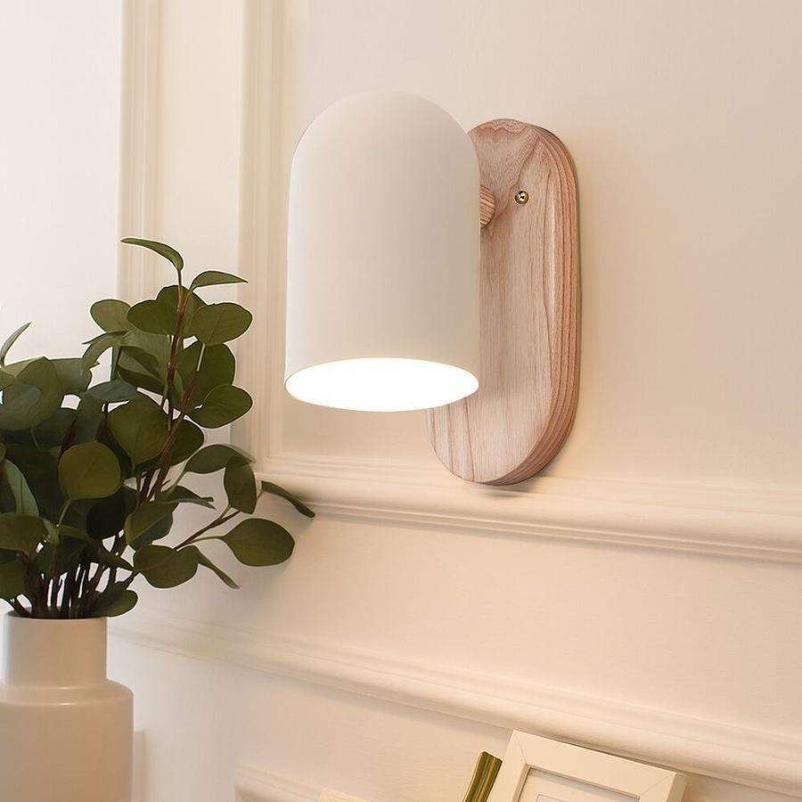 WAL-LAM-XZ36-AH Krear Wooden Wall Sconces, Lighting Indoor Wall Light Fixture for Bedroom