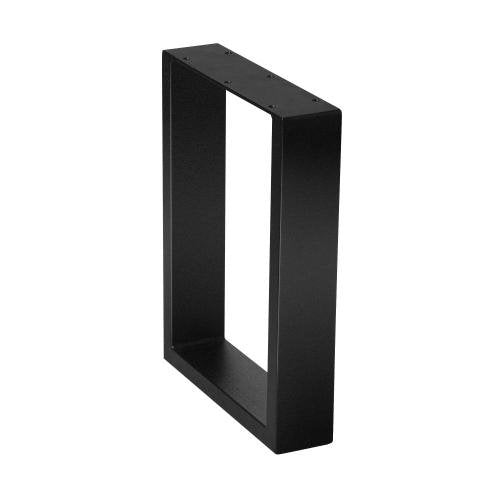 TBL-B1-S1-BK Oikiture Table Legs x2 Metal Rectangle DIY Desk 40 x 30cm