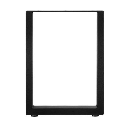 TBL-B1-S1-BK Oikiture Table Legs x2 Metal Rectangle DIY Desk 40 x 30cm