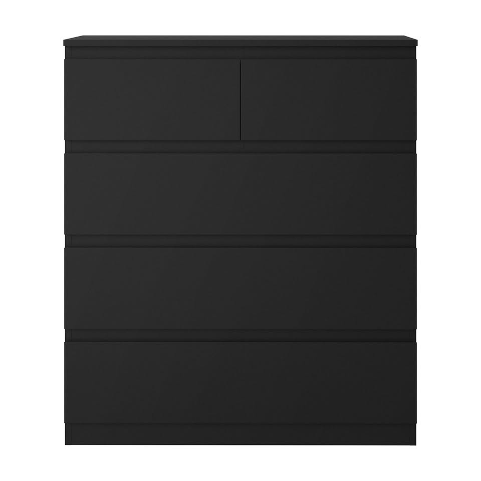 COD-PURI-5D-BK Living Fusion Robin 5 Drawer Chest