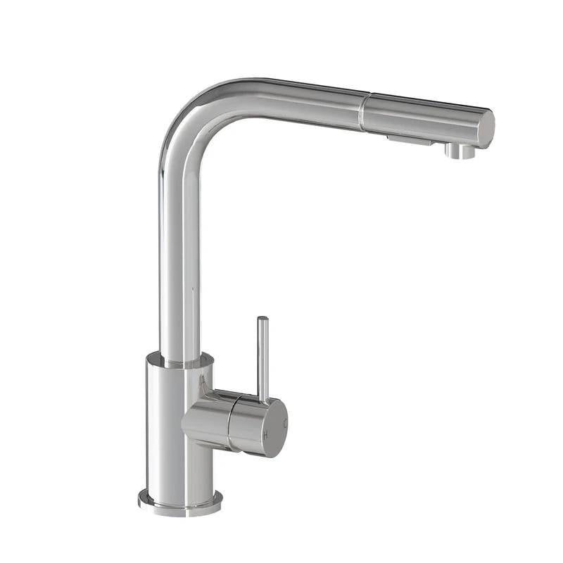 POKF-ST-314-CH Welba Kitchen Mixer Tap Pull Out Faucet Sink Basin Brass Swivel 2 Modes Chrome