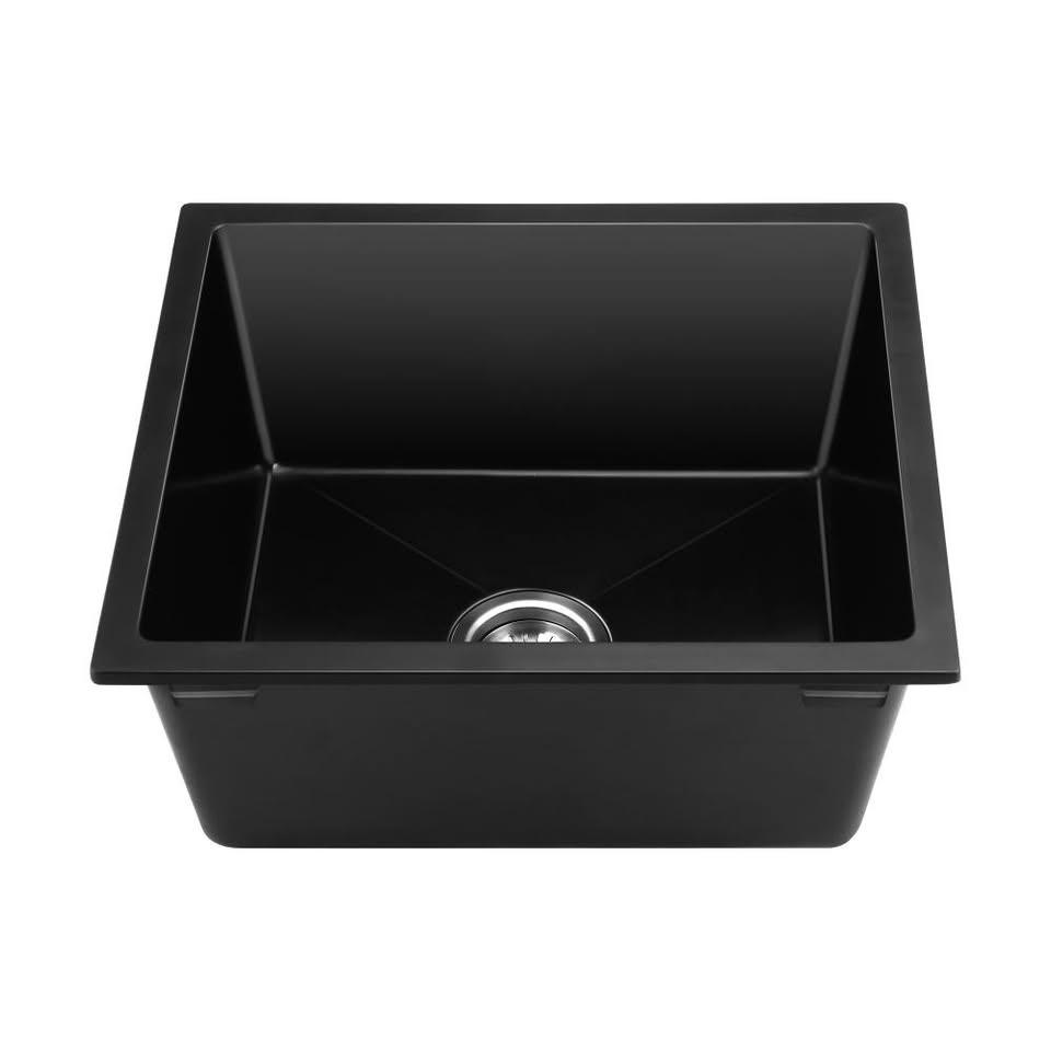 GSK-4641-BK Welba Kitchen Sink Basin Stone Sink Bathroom Laundry Single Bowl 460mmx410mm