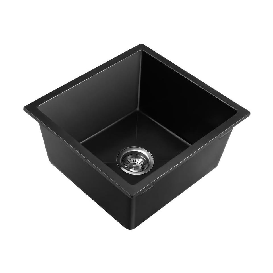 GSK-4641-BK Welba Kitchen Sink Basin Stone Sink Bathroom Laundry Single Bowl 460mmx410mm
