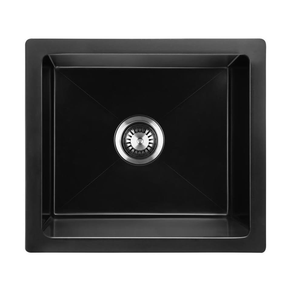 GSK-4641-BK Welba Kitchen Sink Basin Stone Sink Bathroom Laundry Single Bowl 460mmx410mm