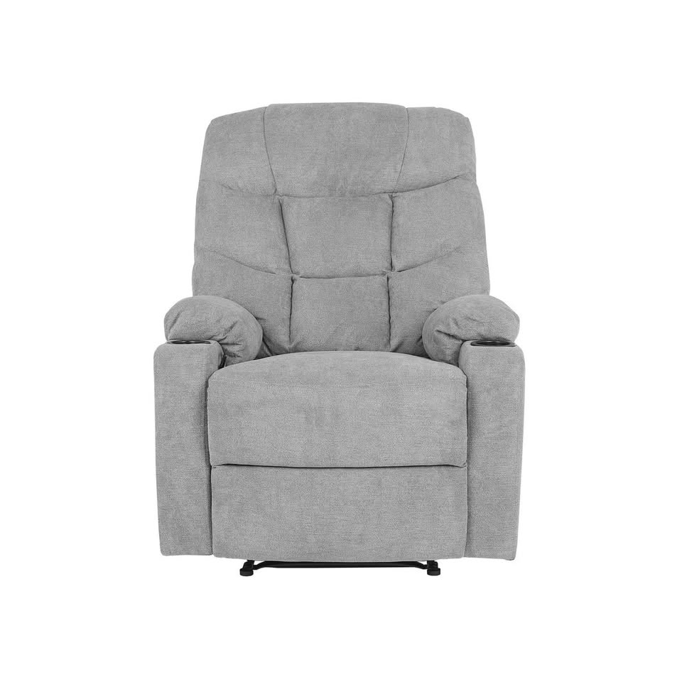 RCH-B3-PARI-GY-AB Oikiture Recliner Chair Sofa Lounge Grey