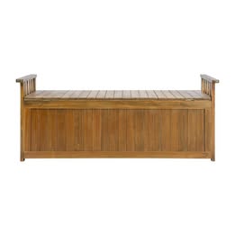 OSBE-WD-XL-NA Livsip Outdoor Storage Box Container Wooden Garden Bench Chest Toy Tool Sheds