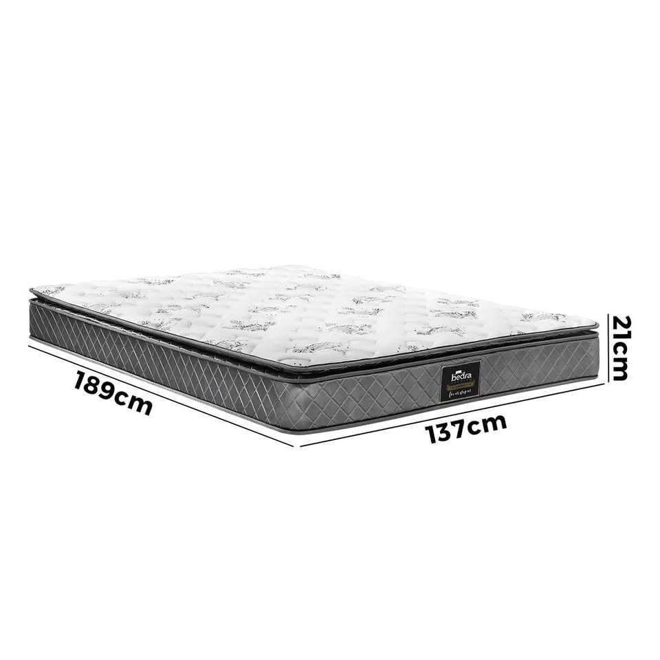 MAT-A8-SENA-D Double Mattress Breathable Luxury Bed Bonnell Spring Foam Medium 21cm
