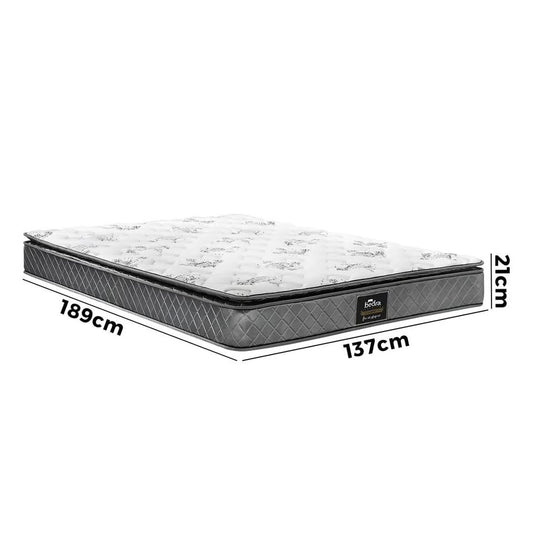 MAT-A8-SENA-D Double Mattress Breathable Luxury Bed Bonnell Spring Foam Medium 21cm