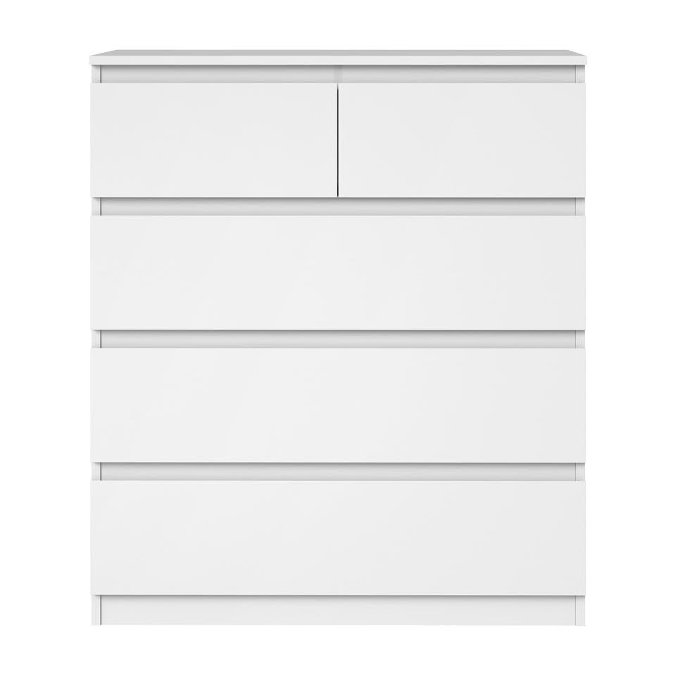 COD-PURI-5D-WH-AB Robin 5 Drawer Chest White Color