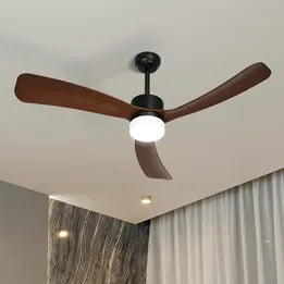 CF-A3-WL-BK Vevare 52" Ceiling Fan With Light DC Motor 5 Speed Fans Remote Control Walnut