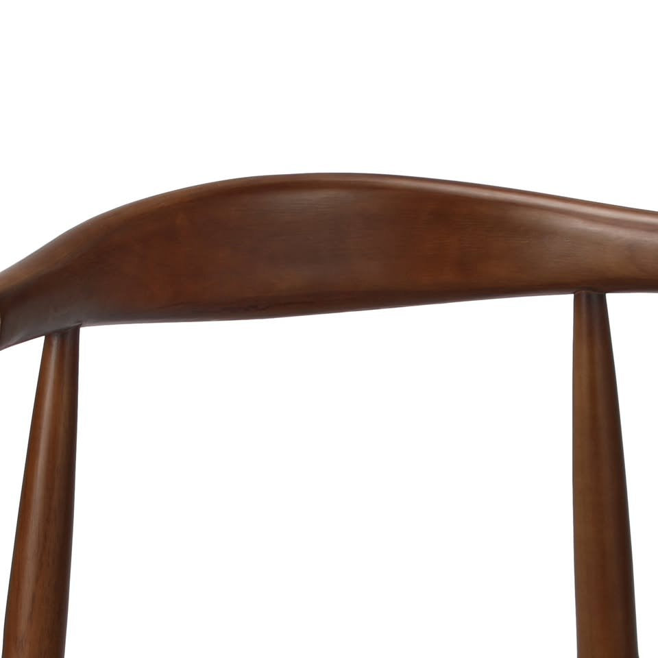 Living Fusion Cassidy Faux Leather Black Woodn Dining Chairs
