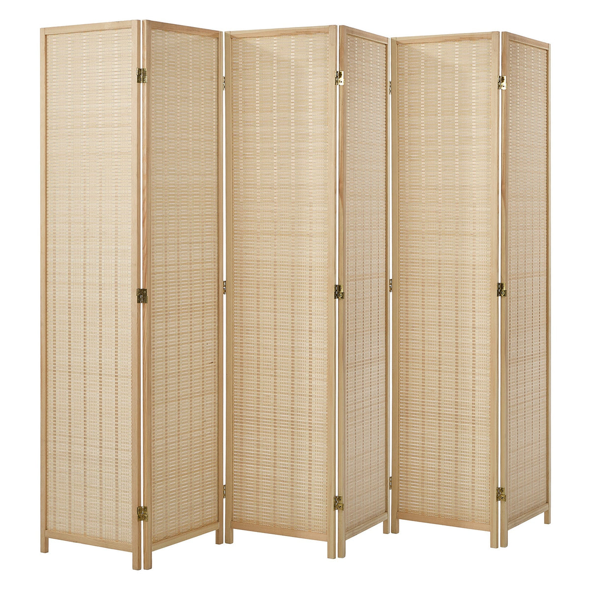 RD-BM-NTL-6P-WD Living Fusion 6 Panel Roche Bamboo Room Divider