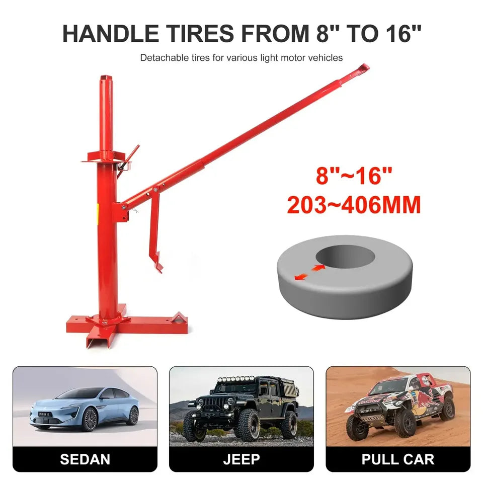 WT01Z0899R Portable Hand Bead Breaker Mounting Tool for Light Truck 8" to 16" Tires Changer