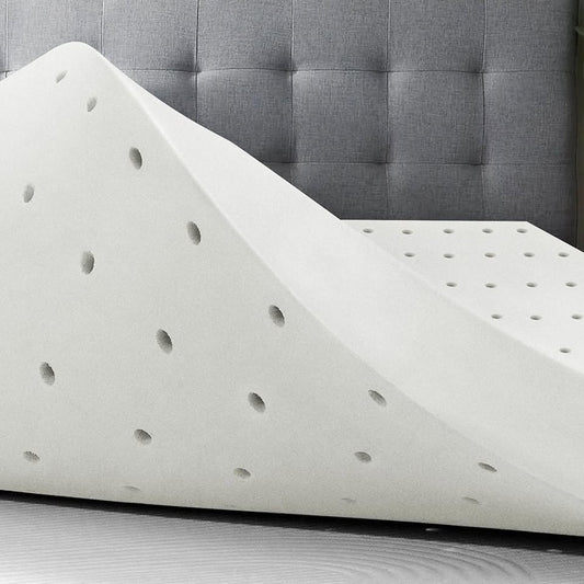 A-MFT-HL-8BAS-Q STARRY EUCALYPT 8cm Queen Memory Foam Topper Ventilated Mattress Bamboo Cover