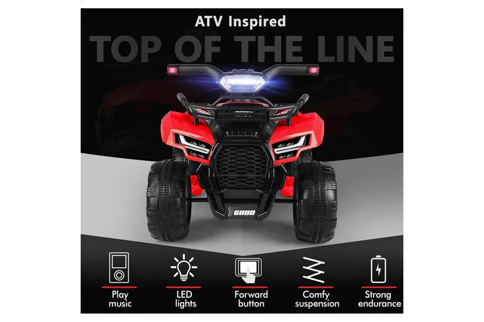 A-CAR-ATV-RD ALFORDSON Ride On Car Kids Electric ATV Red