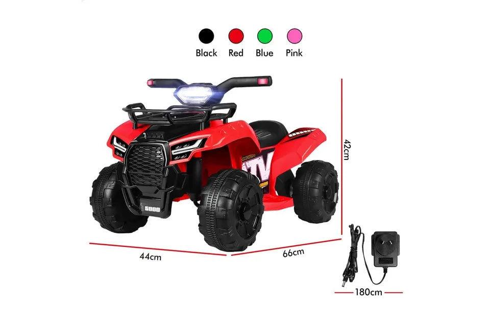 A-CAR-ATV-RD ALFORDSON Ride On Car Kids Electric ATV Red