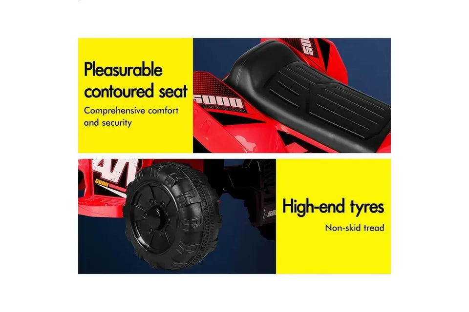 A-CAR-ATV-RD ALFORDSON Ride On Car Kids Electric ATV Red