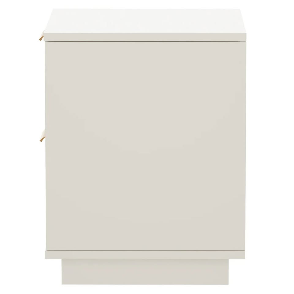 BT-BONDI-2D-WH Wellesley Bedside Table 2 Drawers White Color