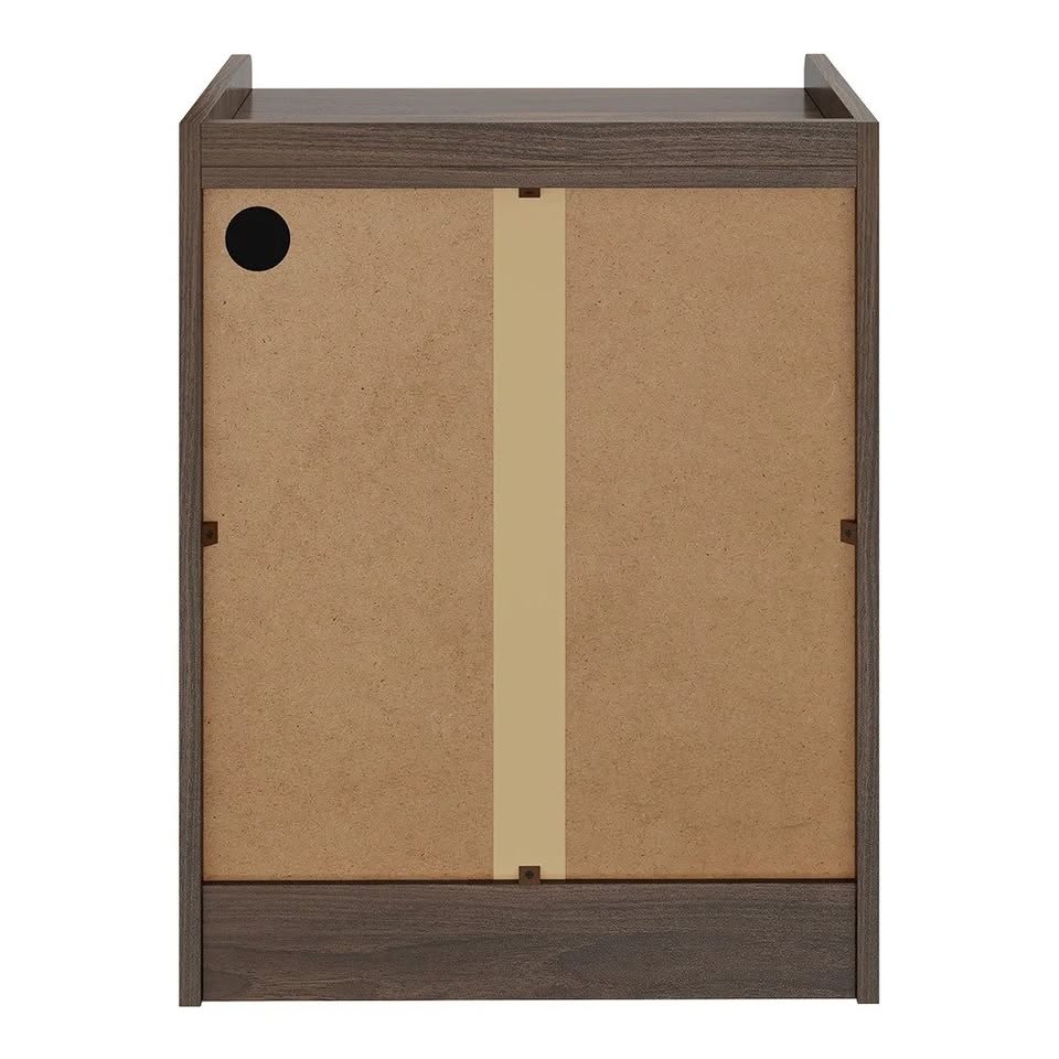 BT-ALLY-3D-WN Jacobo 3 Drawer Bedside Table with Charging Station