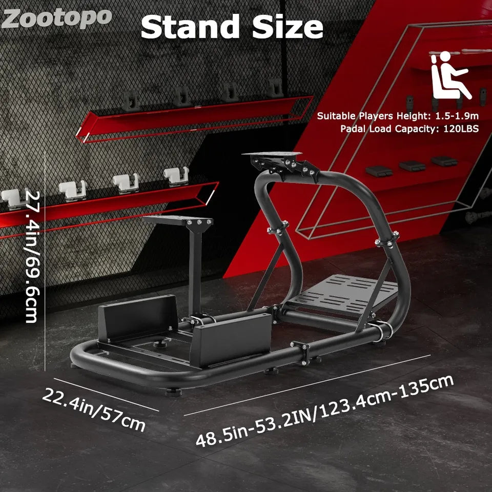 GS-54 Zootopo Alloy Steel Adjustable Sim Racing Cockpit Compatible with FANATEC CSL