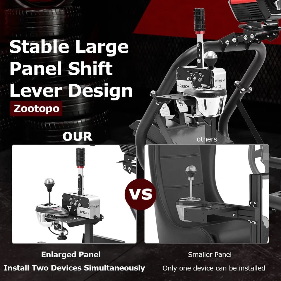 GS-54 Zootopo Alloy Steel Adjustable Sim Racing Cockpit Compatible with FANATEC CSL