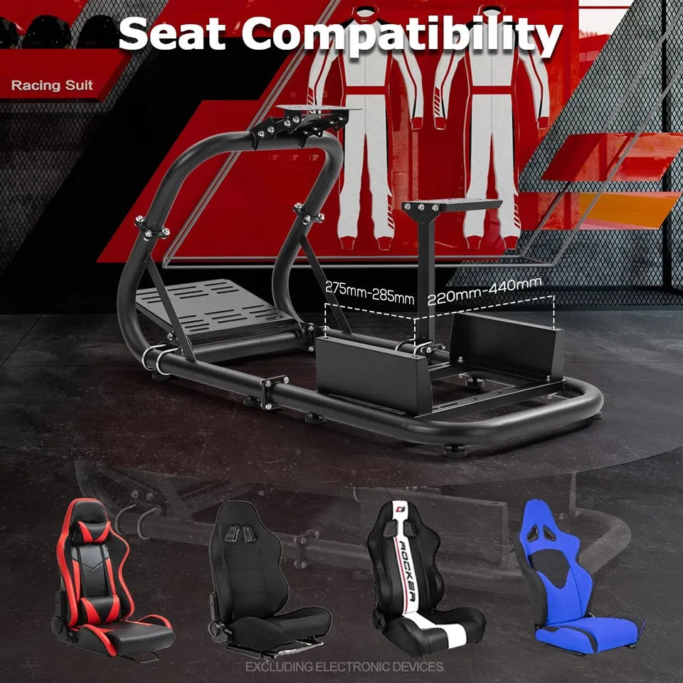 GS-54 Zootopo Alloy Steel Adjustable Sim Racing Cockpit Compatible with FANATEC CSL