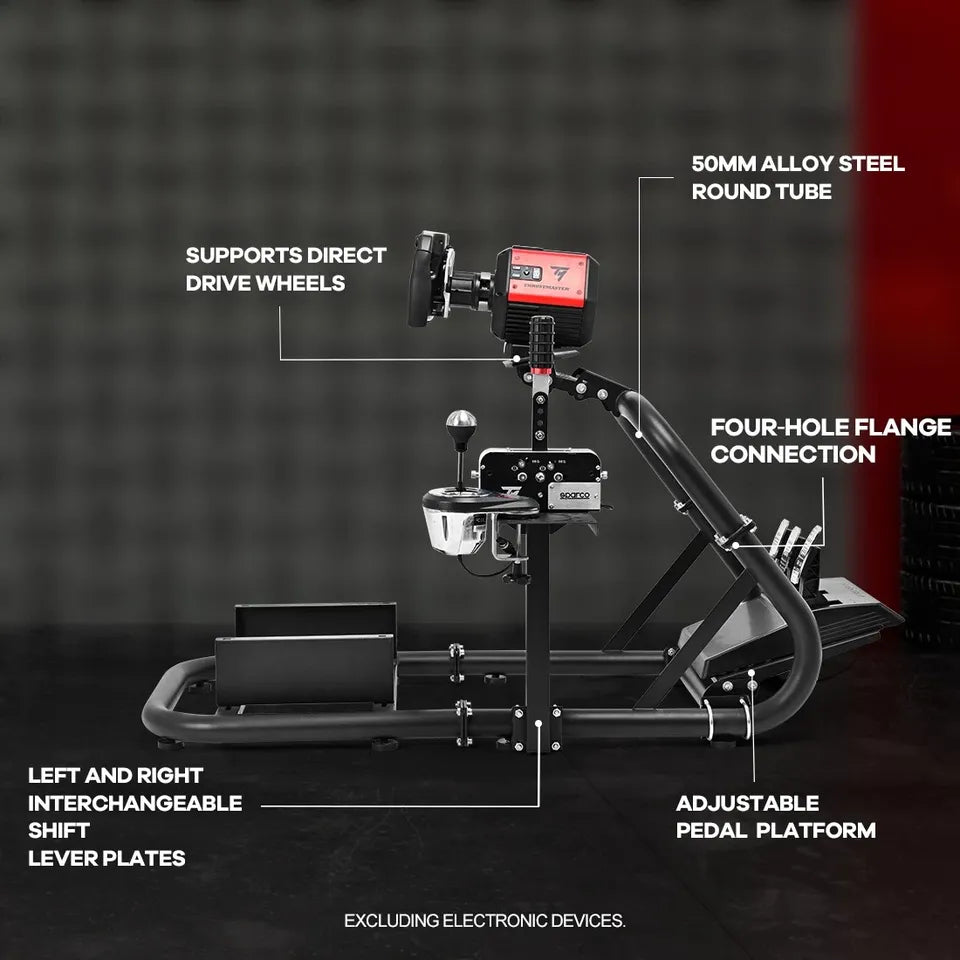 GS-54 Zootopo Alloy Steel Adjustable Sim Racing Cockpit Compatible with FANATEC CSL