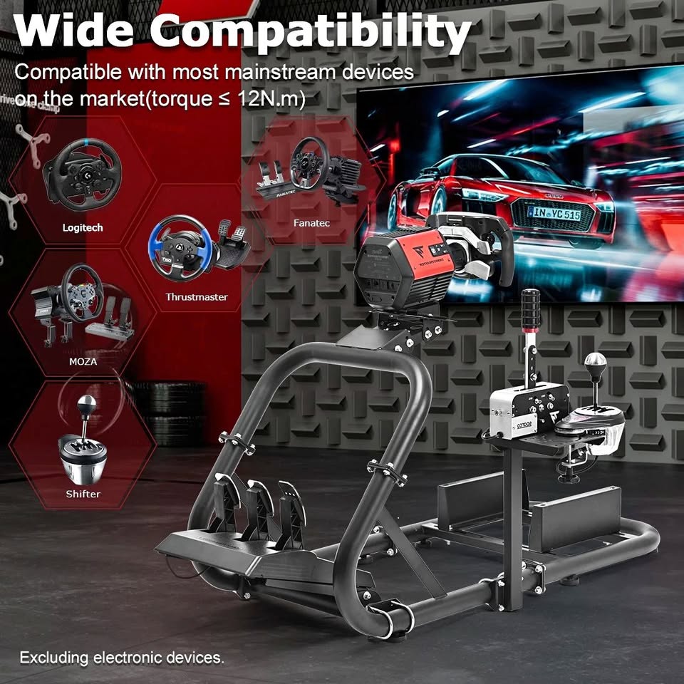 GS-54 Zootopo Alloy Steel Adjustable Sim Racing Cockpit Compatible with FANATEC CSL