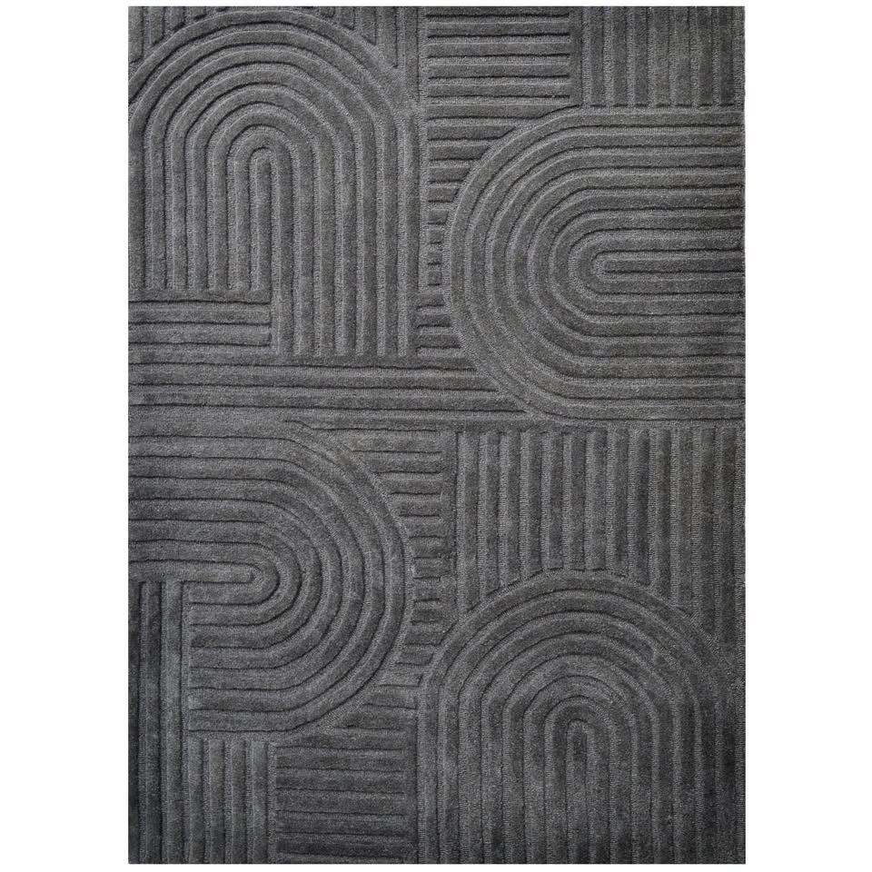 FR2042-200X290 Marlow Embossed Floor Rug 200x290cm - Geometric