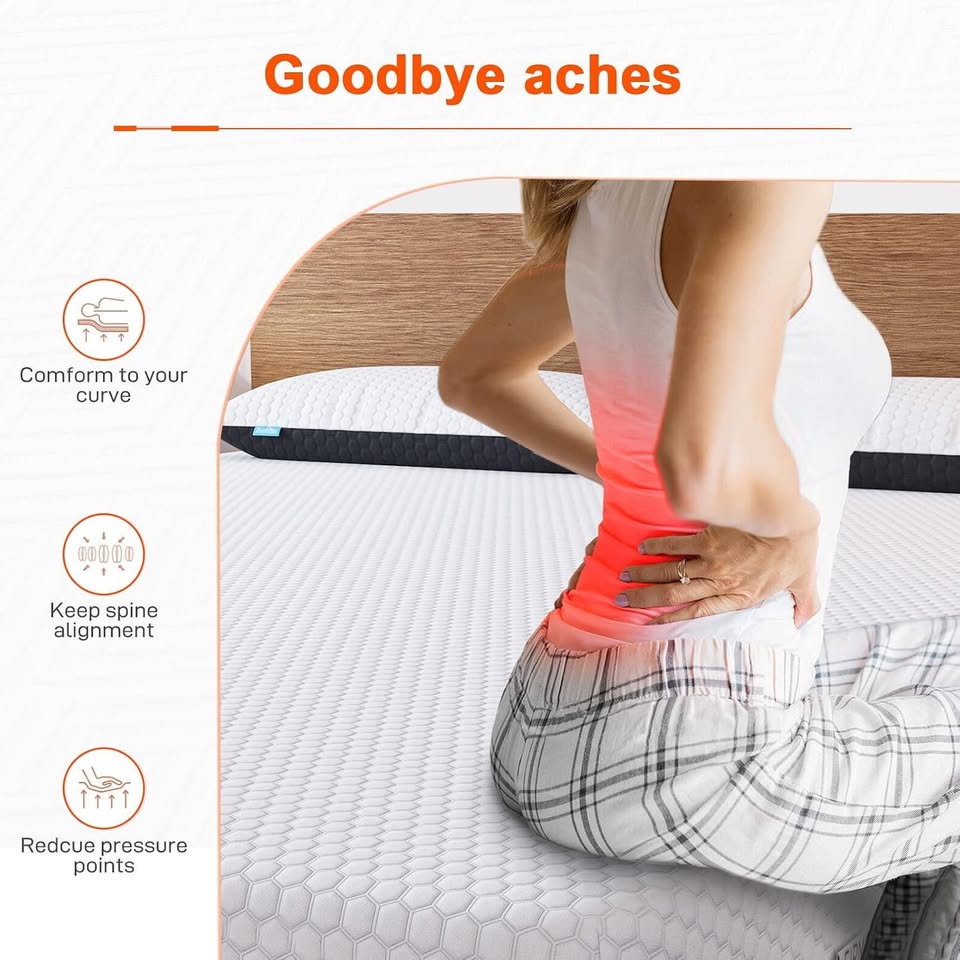 ZT-MHDU16-D Duchess Gel Memory Foam Mattress (Firm  and  Medium Soft) Includes 1 Pillow (Double)