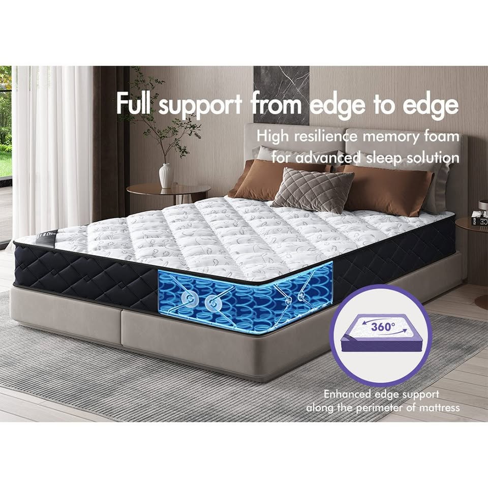 A-MATTRESS-MYLA-D STARRY EUCALYPT 16cm Mattress Bonnell Spring Double Size Tight Top Foam Mylah