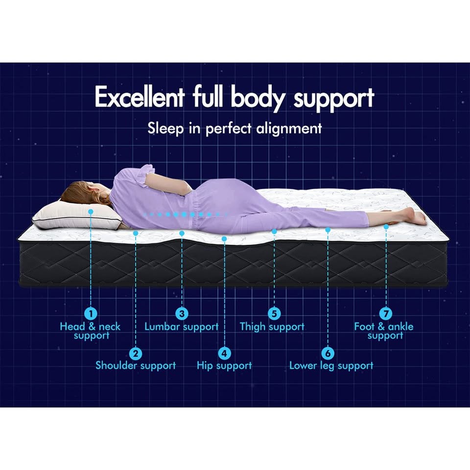 A-MATTRESS-MYLA-D STARRY EUCALYPT 16cm Mattress Bonnell Spring Double Size Tight Top Foam Mylah