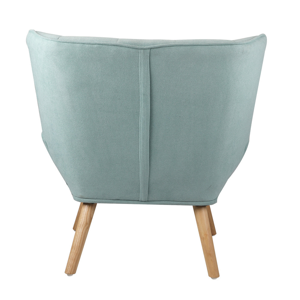 ACH-A3-BL Oikiture Armchair Fabric Upholstered Tub Chair Blue