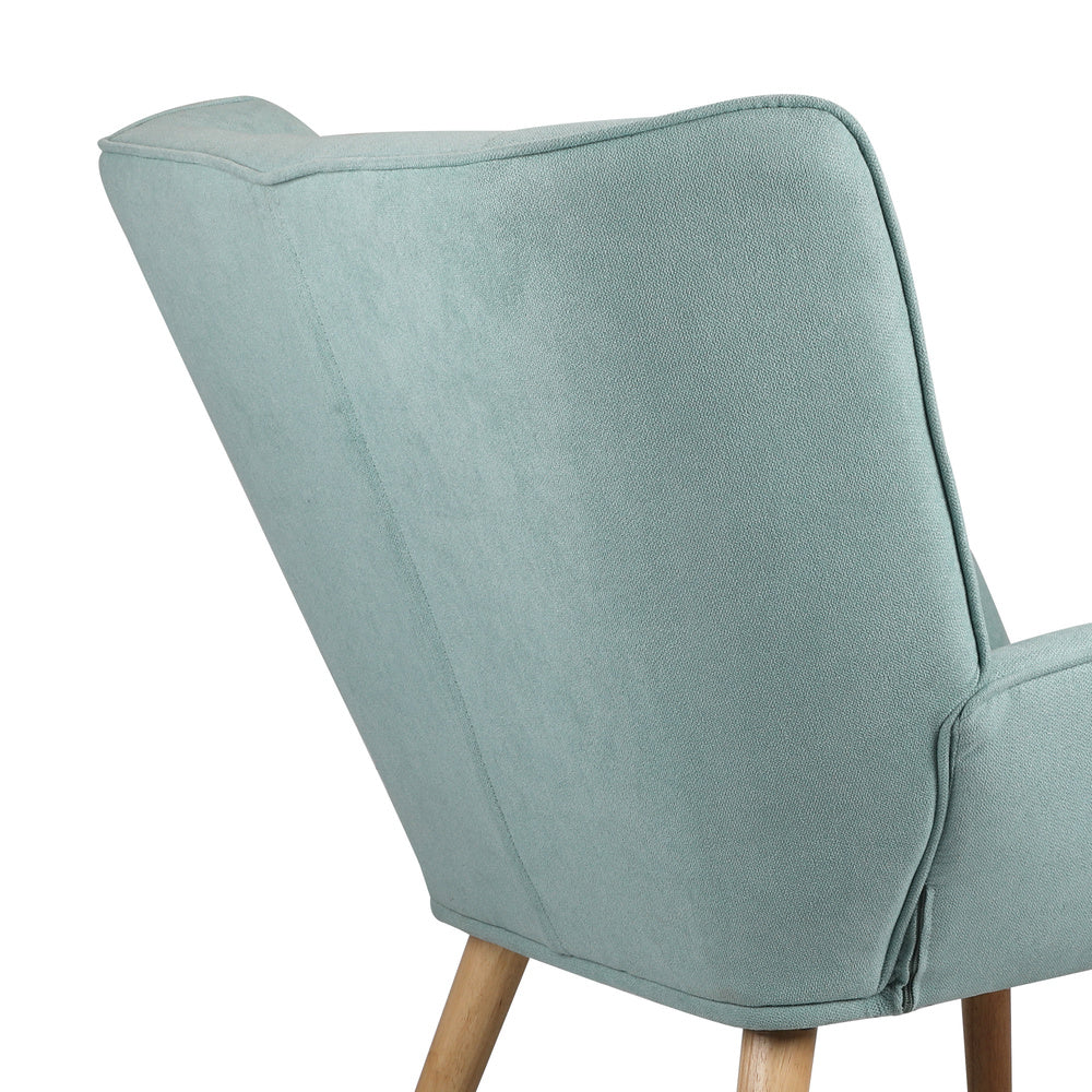 ACH-A3-BL Oikiture Armchair Fabric Upholstered Tub Chair Blue