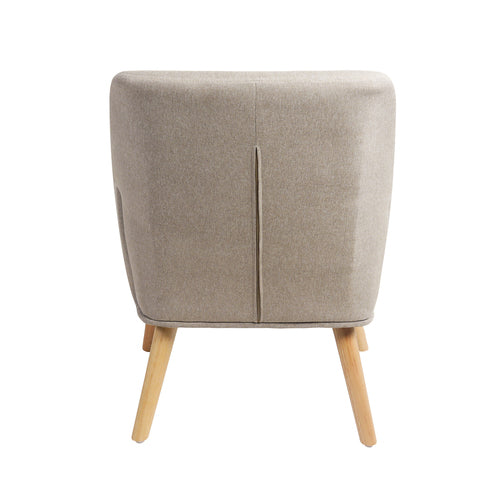 ACH-A6-BG Oikiture Armchair Linen Fabric Beige