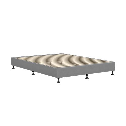 BF-B-ZICO-Q-GY-AB Oikiture Bed Frame Queen Size Fabric Grey
