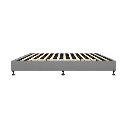 BF-B-ZICO-Q-GY-AB Oikiture Bed Frame Queen Size Fabric Grey