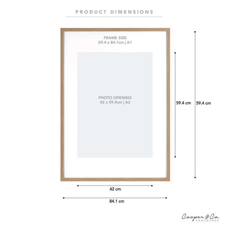 PF0011NA Cooper & Co Paradise A1 / A2 Wooden Frame Oak A1 / A2