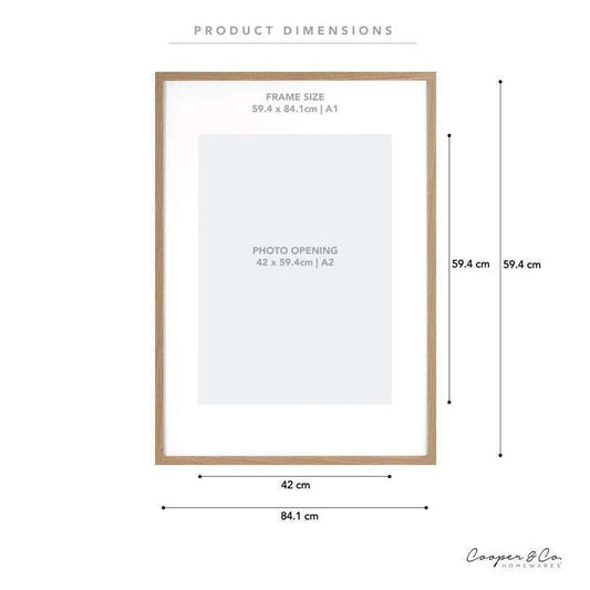 PF0011NA Cooper & Co Paradise A1 / A2 Wooden Frame Oak A1 / A2