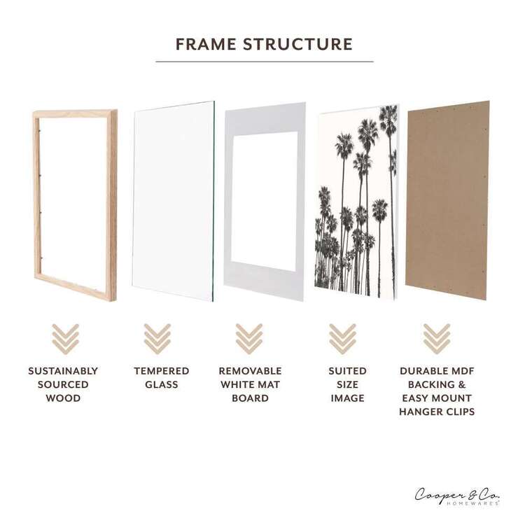 PF0011NA Cooper & Co Paradise A1 / A2 Wooden Frame Oak A1 / A2