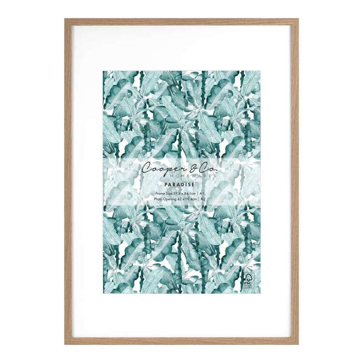 PF0011NA Cooper & Co Paradise A1 / A2 Wooden Frame Oak A1 / A2