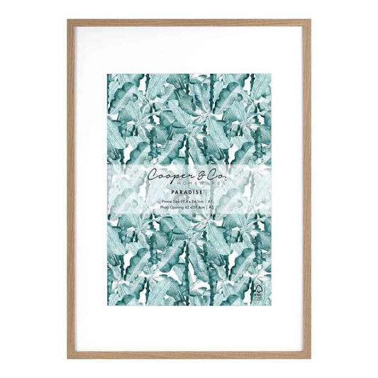 PF0011NA Cooper & Co Paradise A1 / A2 Wooden Frame Oak A1 / A2