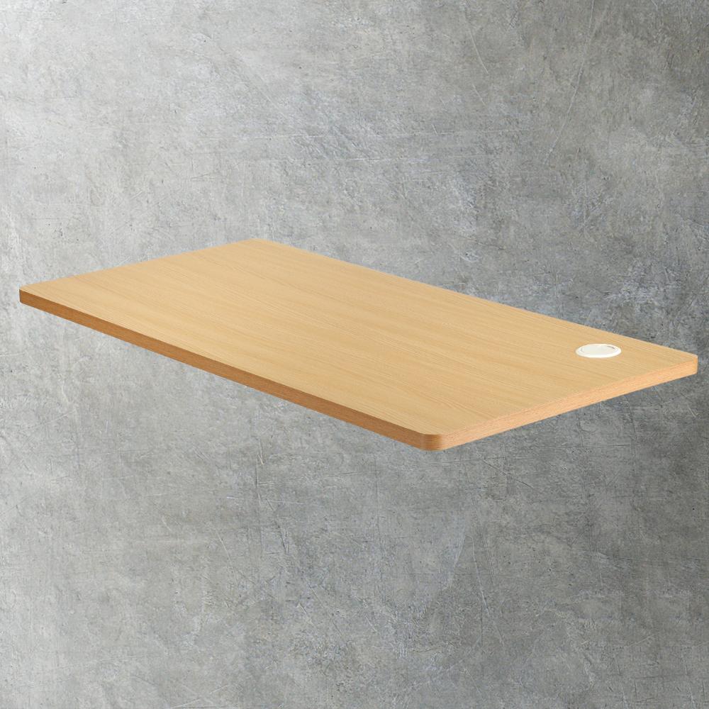 DB-15-OAK Oikiture Standing Desk Top with Drilled Hole Oak 150x75cm