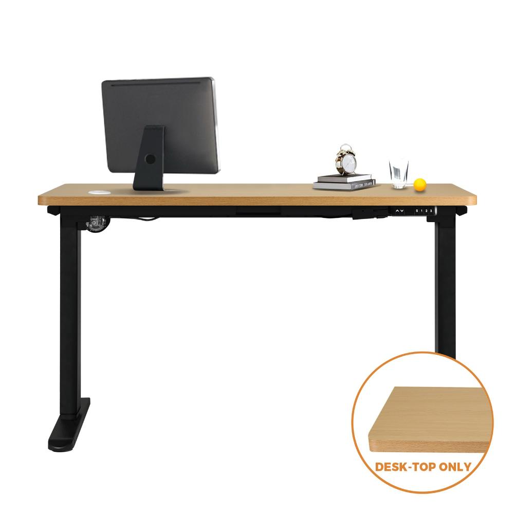 DB-15-OAK Oikiture Standing Desk Top with Drilled Hole Oak 150x75cm